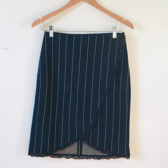 Pinstriped Pencil Skirt - Picture 2 of 8